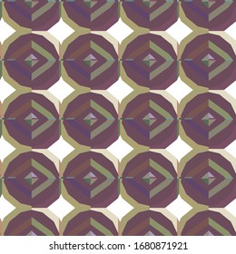 Seamless vector pattern in geometric ornamental style