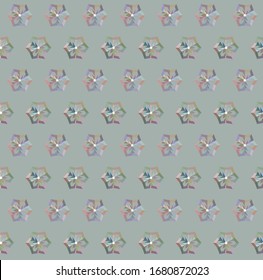 Seamless vector pattern in geometric ornamental style