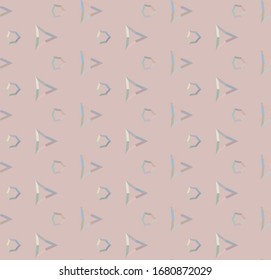 Seamless vector pattern in geometric ornamental style