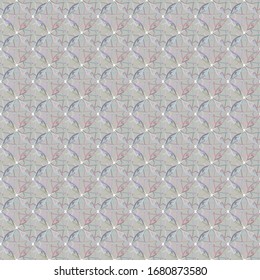 Seamless vector pattern in geometric ornamental style