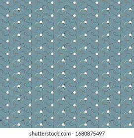 Seamless vector pattern in geometric ornamental style