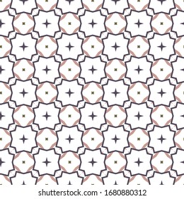 Seamless vector pattern in geometric ornamental style