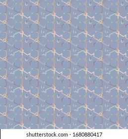Seamless vector pattern in geometric ornamental style