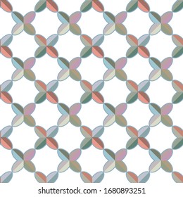 Seamless vector pattern in geometric ornamental style