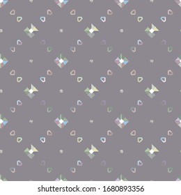 Seamless vector pattern in geometric ornamental style