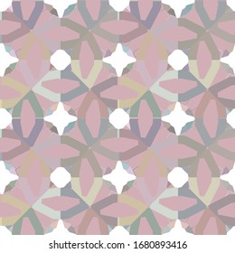 Seamless vector pattern in geometric ornamental style