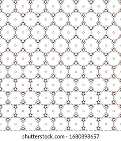 Seamless vector pattern in geometric ornamental style