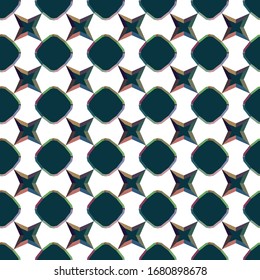 Seamless vector pattern in geometric ornamental style