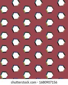 Seamless vector pattern in geometric ornamental style