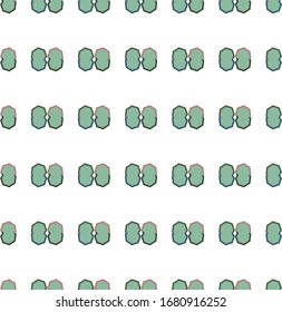 Seamless vector pattern in geometric ornamental style
