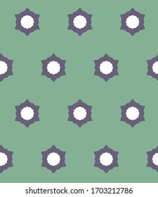 Seamless vector pattern in geometric ornamental style