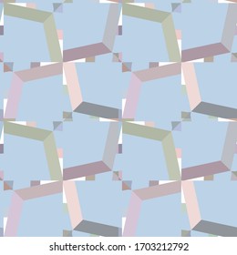 Seamless vector pattern in geometric ornamental style