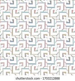 Patrón vectorial sin fisuras en estilo ornamental geométrico
