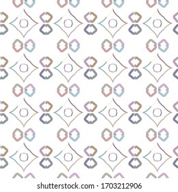 Seamless vector pattern in geometric ornamental style
