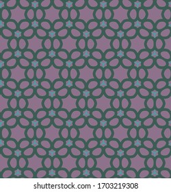 Seamless vector pattern in geometric ornamental style