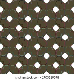 Seamless vector pattern in geometric ornamental style