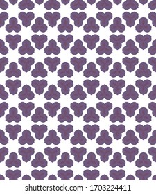 Seamless vector pattern in geometric ornamental style