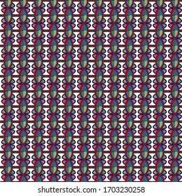 Seamless vector pattern in geometric ornamental style