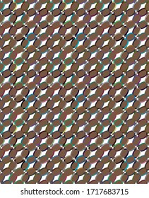Seamless vector pattern in geometric ornamental style