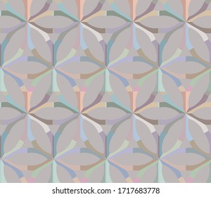 Seamless vector pattern in geometric ornamental style