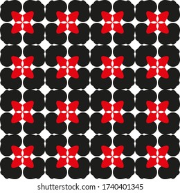 Seamless vector pattern in geometric ornamental style