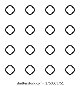Seamless vector pattern in geometric ornamental style