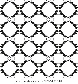Seamless vector pattern in geometric ornamental style