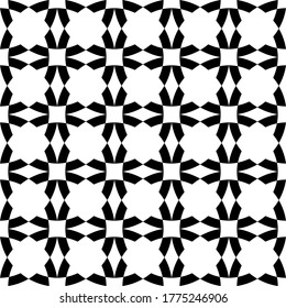 Seamless vector pattern in geometric ornamental style