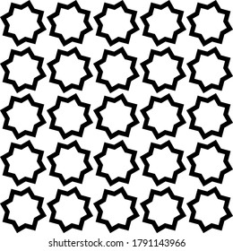 Seamless vector pattern in geometric ornamental style