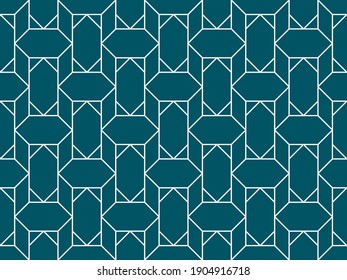 Seamless vector pattern in geometric ornamental style. Stock illustration for web, print, scrapbooking, wrapping paper, textiles, background and wallpaper.