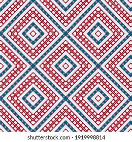 Seamless vector pattern in geometric ornamental style.