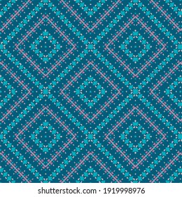 Seamless vector pattern in geometric ornamental style.