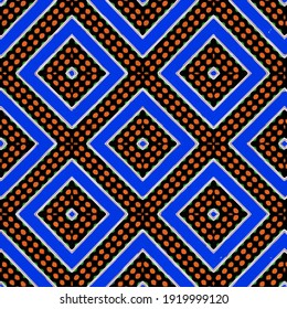 Seamless vector pattern in geometric ornamental style.