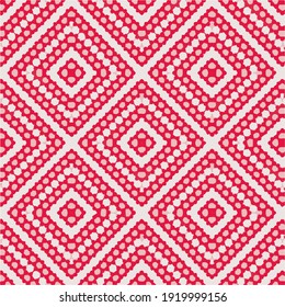 Seamless vector pattern in geometric ornamental style.