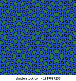 Seamless vector pattern in geometric ornamental style.