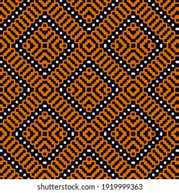 Seamless vector pattern in geometric ornamental style.