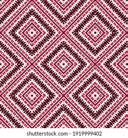 Seamless vector pattern in geometric ornamental style.
