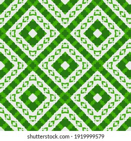 Seamless vector pattern in geometric ornamental style.