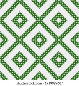 Patrón vectorial sin foco en estilo ornamental geométrico.
