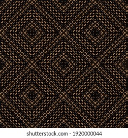 Seamless vector pattern in geometric ornamental style.