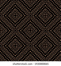 Seamless vector pattern in geometric ornamental style.