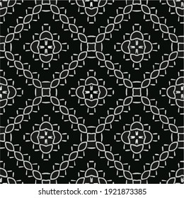 Seamless vector pattern in geometric ornamental style.