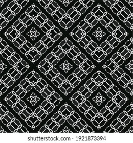 Seamless vector pattern in geometric ornamental style.
