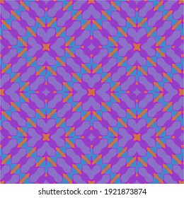 Seamless vector pattern in geometric ornamental style.