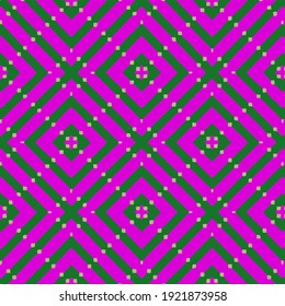 Seamless vector pattern in geometric ornamental style.