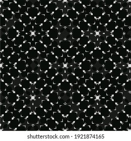 Seamless vector pattern in geometric ornamental style.