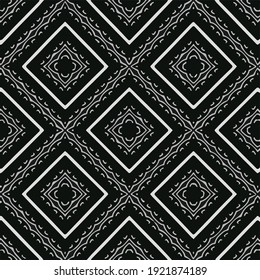Seamless vector pattern in geometric ornamental style.