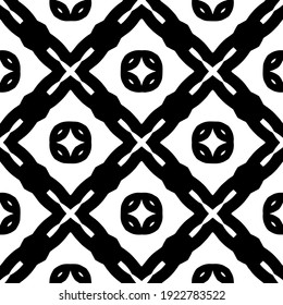 Seamless vector pattern in geometric ornamental style.