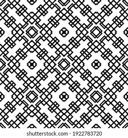 Seamless vector pattern in geometric ornamental style.