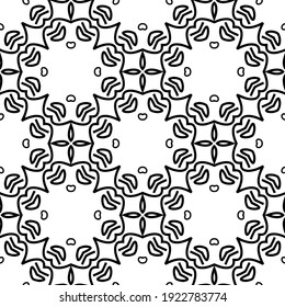 Seamless vector pattern in geometric ornamental style.